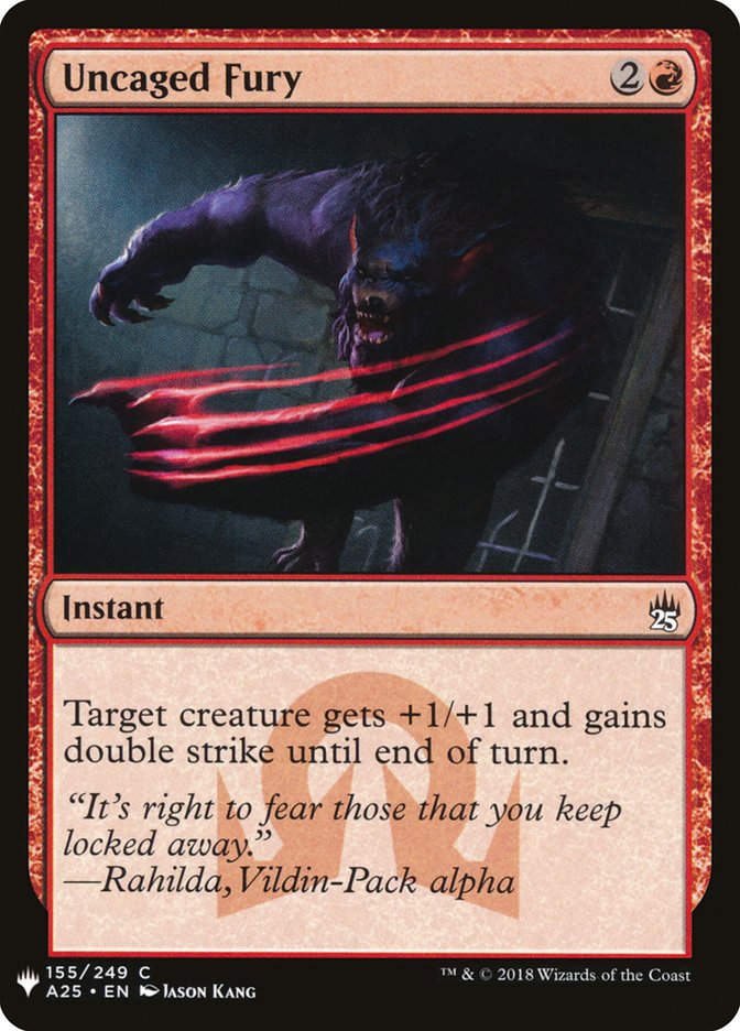 Uncaged Fury [Mystery Booster] | Jomio and Rueliete's Cards and Comics