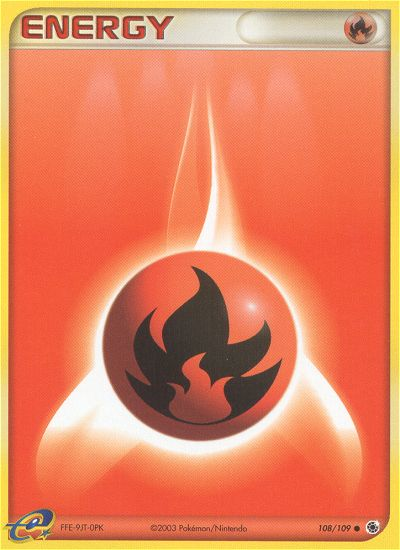 Fire Energy (108/109) [EX: Ruby & Sapphire] | Jomio and Rueliete's Cards and Comics
