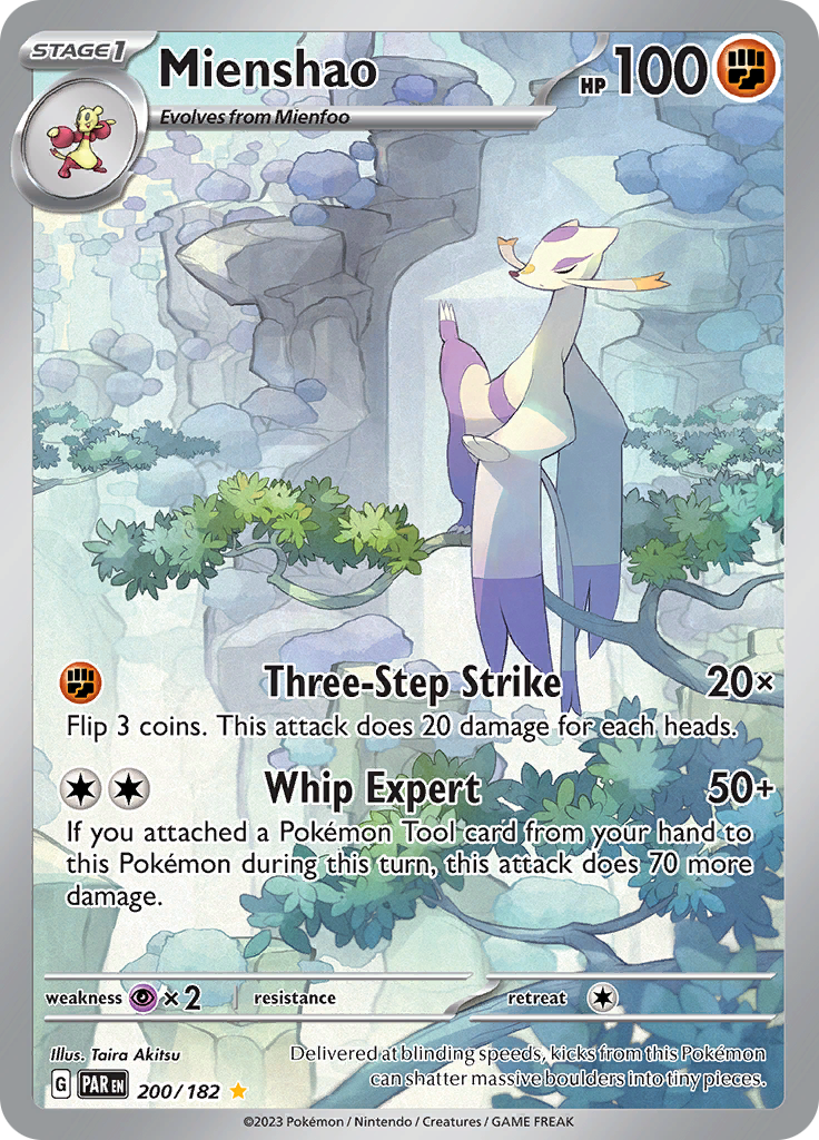 Mienshao (200/182) [Scarlet & Violet: Paradox Rift] | Jomio and Rueliete's Cards and Comics