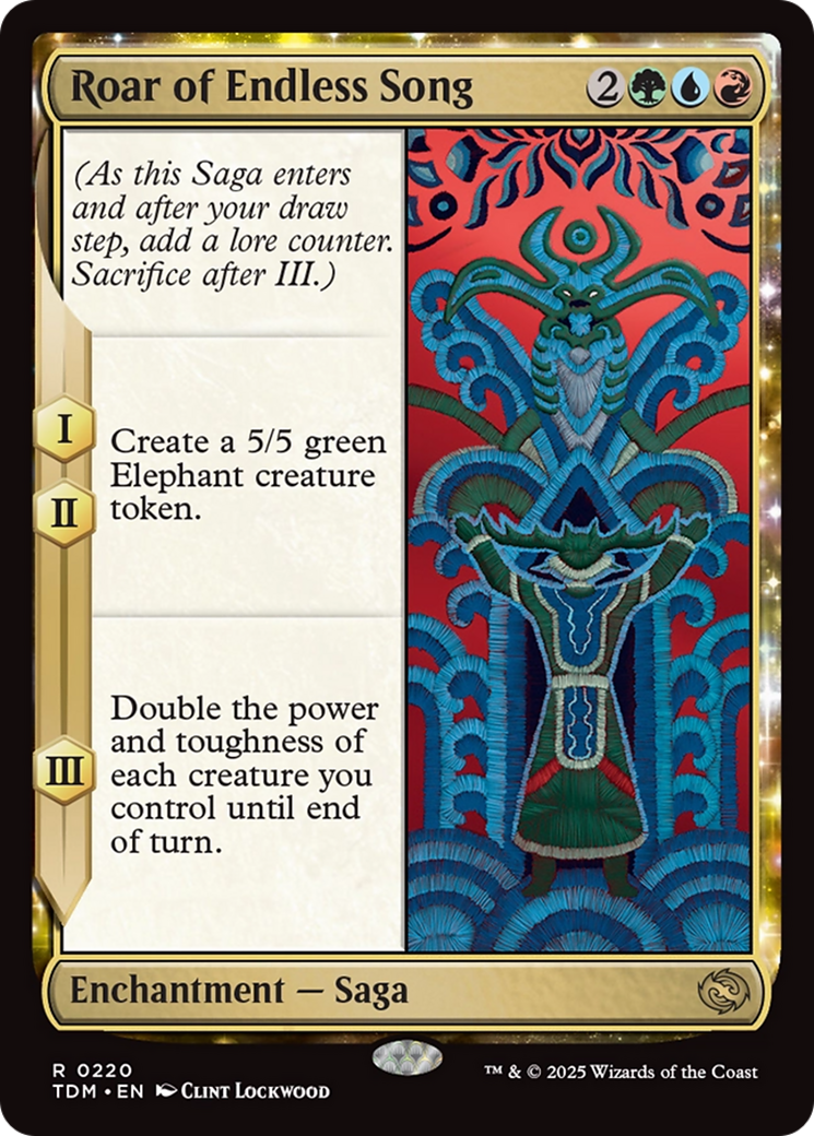 Roar of Endless Song [Tarkir: Dragonstorm] | Jomio and Rueliete's Cards and Comics