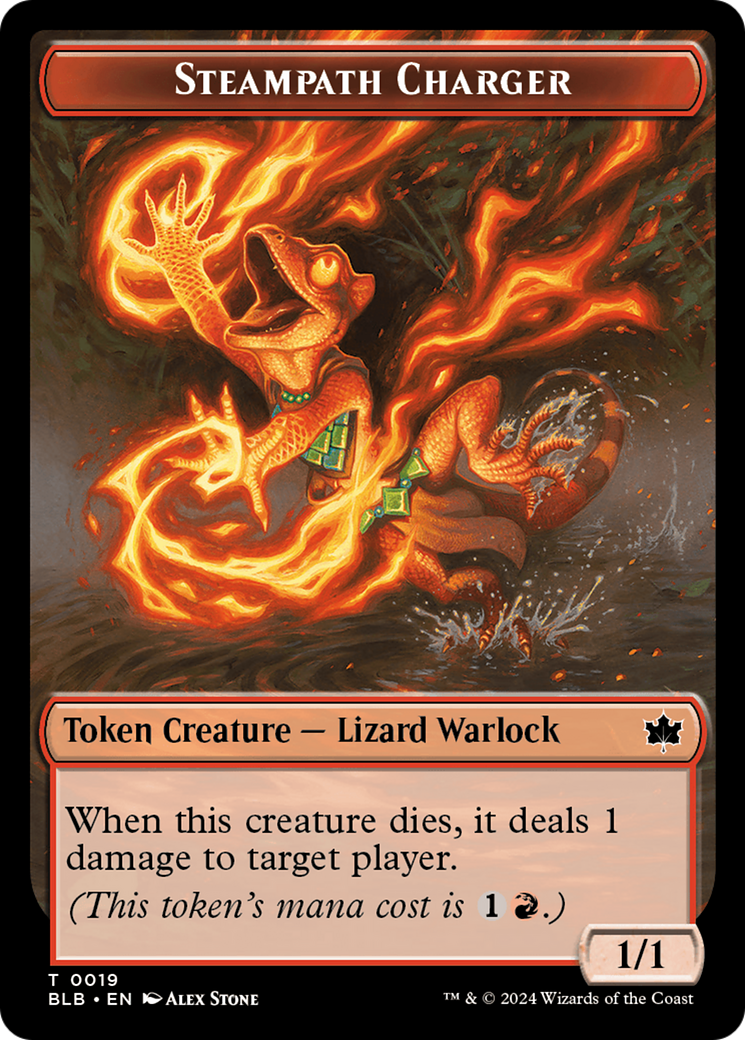 Steampath Charger Token [Bloomburrow Tokens] | Jomio and Rueliete's Cards and Comics