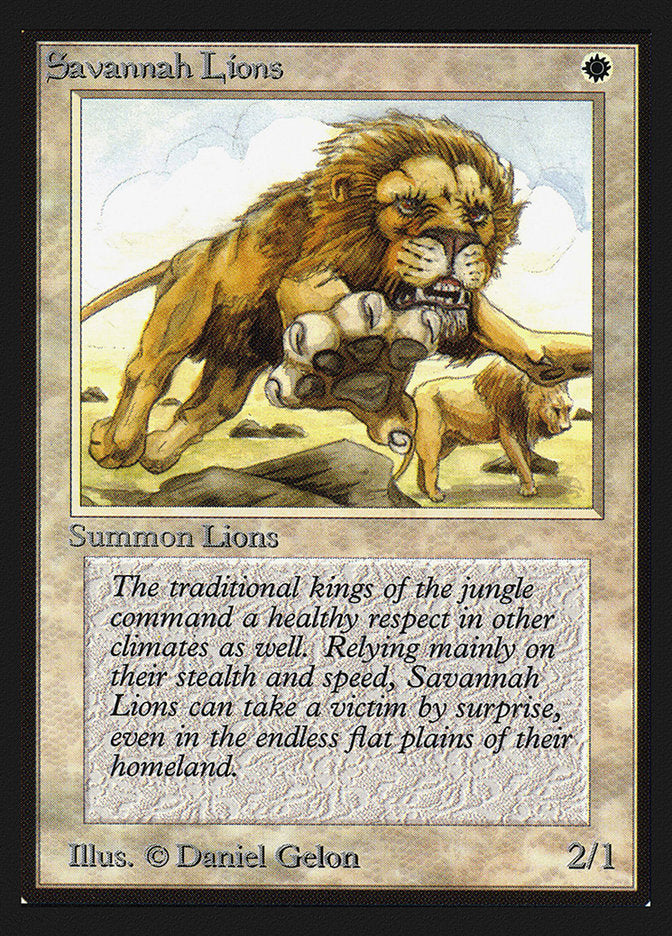 Savannah Lions [International Collectors' Edition] | Jomio and Rueliete's Cards and Comics