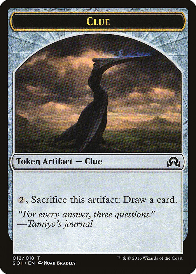 Clue Token (012/018) [Shadows over Innistrad Tokens] | Jomio and Rueliete's Cards and Comics