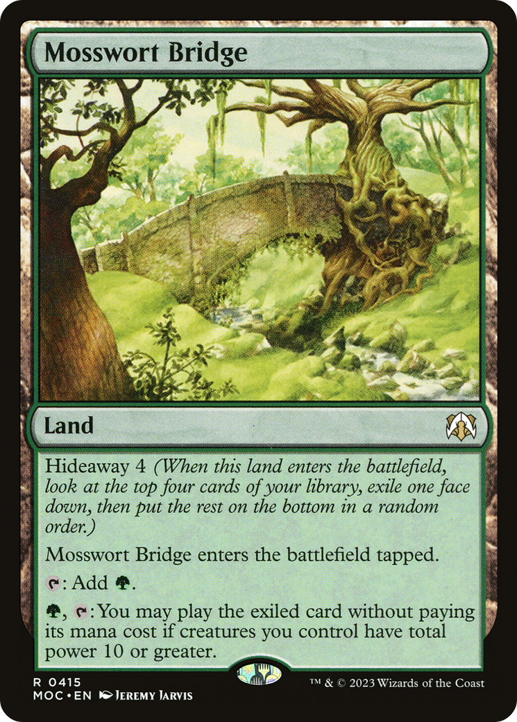 Mosswort Bridge [March of the Machine Commander] | Jomio and Rueliete's Cards and Comics