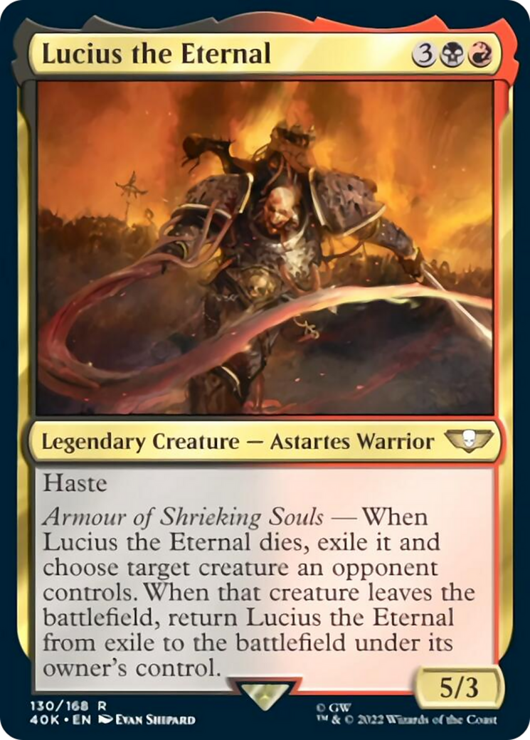 Lucius the Eternal [Warhammer 40,000] | Jomio and Rueliete's Cards and Comics