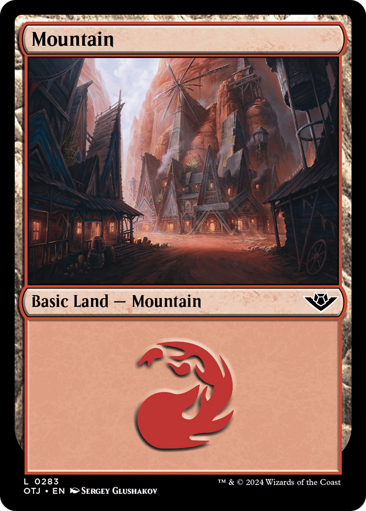 Mountain (0283) [Outlaws of Thunder Junction] | Jomio and Rueliete's Cards and Comics