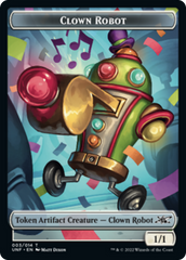 Clown Robot (003) // Treasure (013) Double-Sided Token [Unfinity Tokens] | Jomio and Rueliete's Cards and Comics