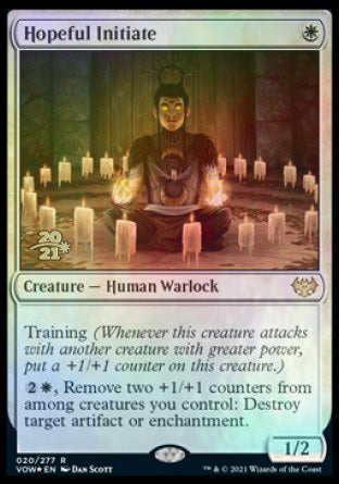 Hopeful Initiate [Innistrad: Crimson Vow Prerelease Promos] | Jomio and Rueliete's Cards and Comics