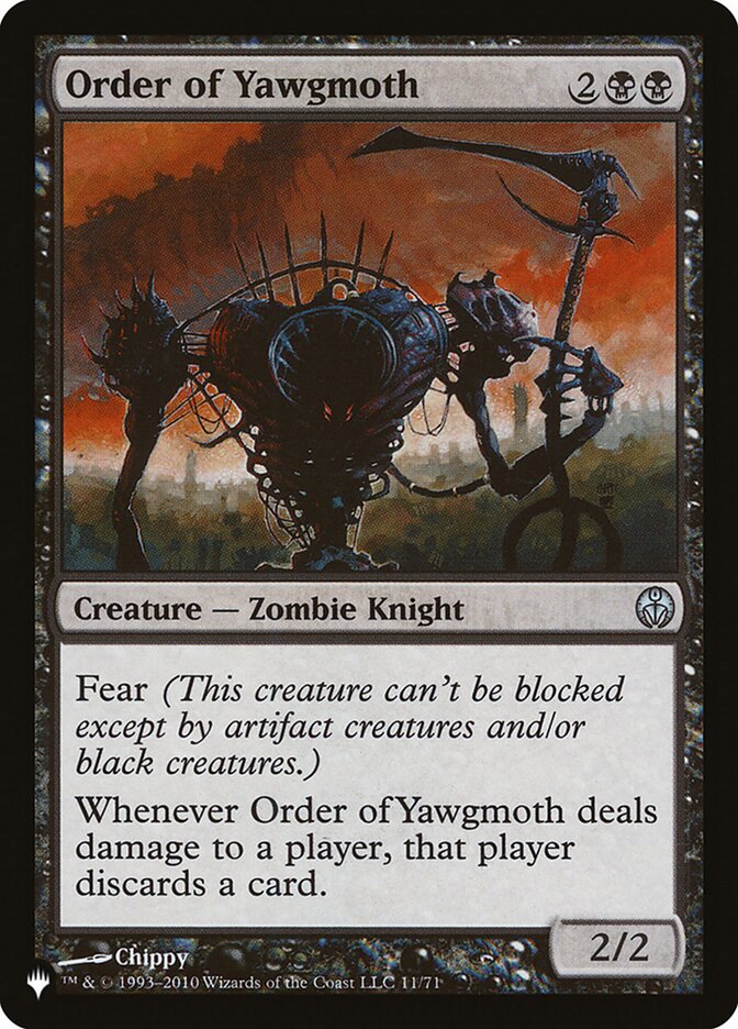Order of Yawgmoth [The List] | Jomio and Rueliete's Cards and Comics