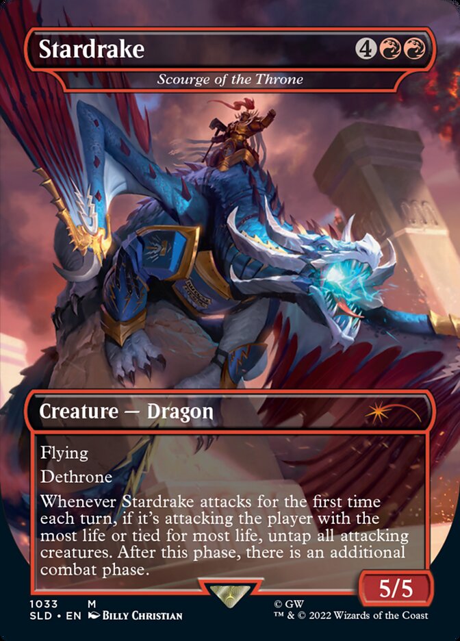 Stardrake - Scourge of the Throne (Borderless) [Secret Lair Drop Series] | Jomio and Rueliete's Cards and Comics