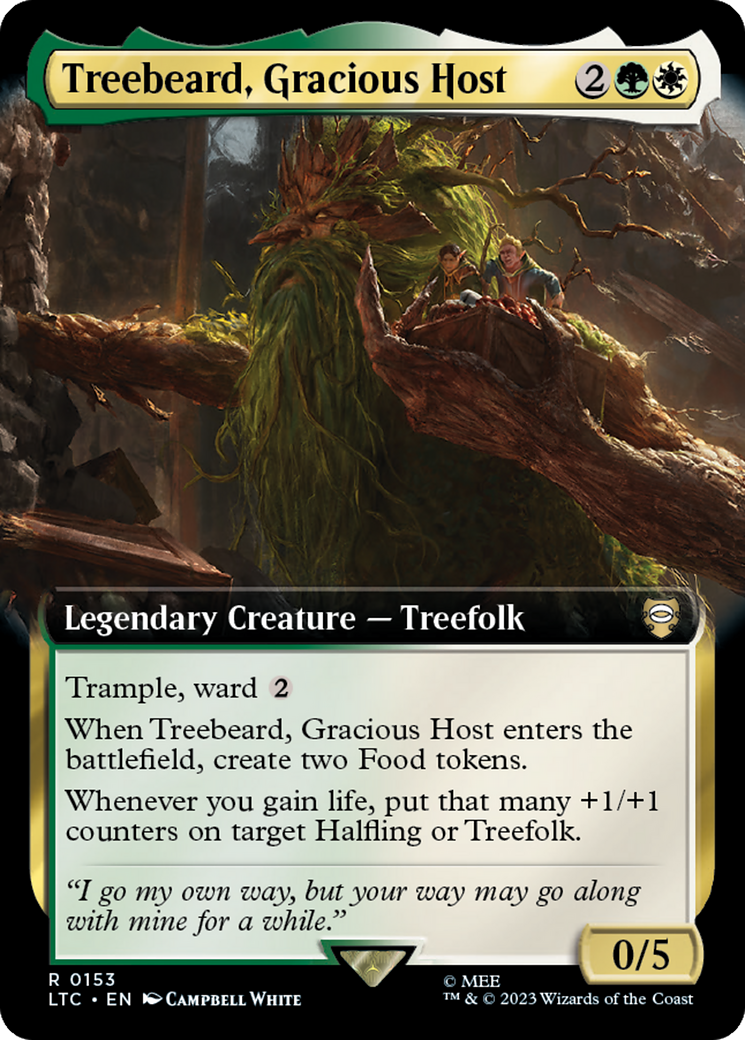Treebeard, Gracious Host (Extended Art) [The Lord of the Rings: Tales of Middle-Earth Commander] | Jomio and Rueliete's Cards and Comics