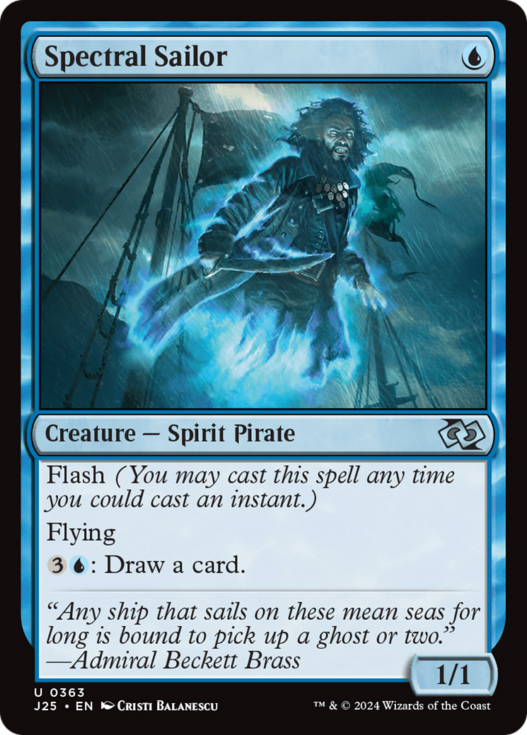 Spectral Sailor [Foundations Jumpstart] | Jomio and Rueliete's Cards and Comics