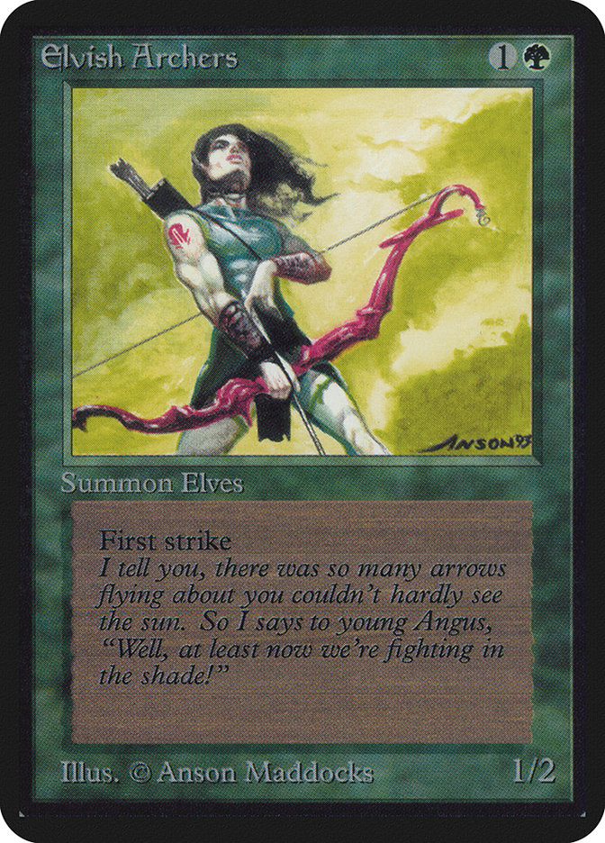 Elvish Archers [Alpha Edition] | Jomio and Rueliete's Cards and Comics