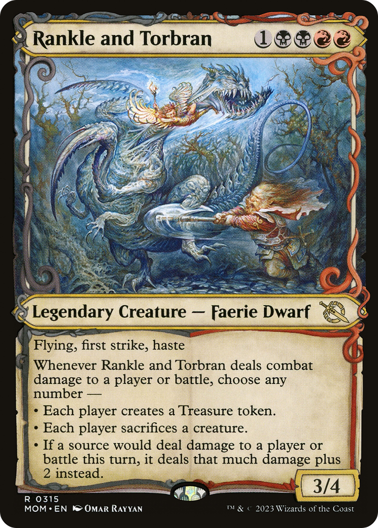 Rankle and Torbran (Showcase Planar Booster Fun) [March of the Machine] | Jomio and Rueliete's Cards and Comics