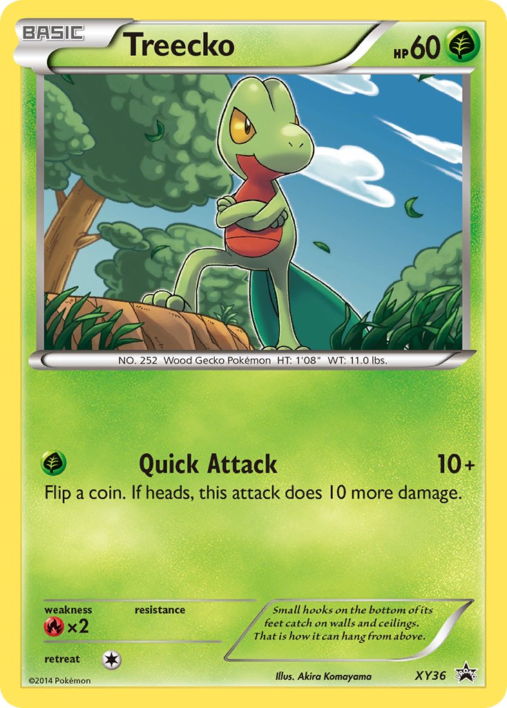Treecko (XY36) [XY: Black Star Promos] | Jomio and Rueliete's Cards and Comics