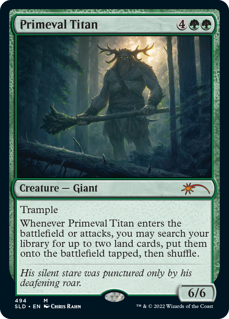 Primeval Titan (494) [Secret Lair Drop Series] | Jomio and Rueliete's Cards and Comics