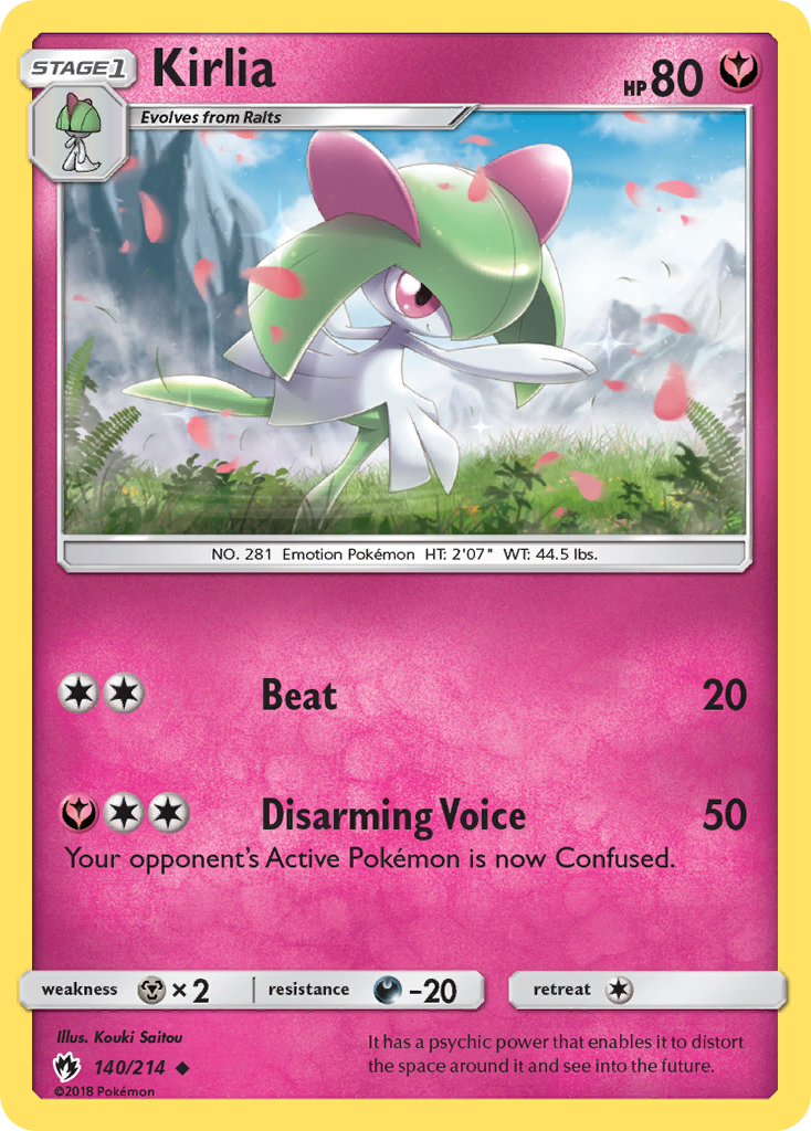 Kirlia (140/214) [Sun & Moon: Lost Thunder] | Jomio and Rueliete's Cards and Comics