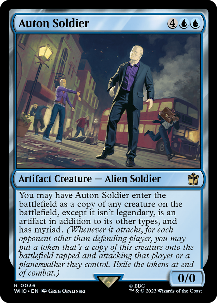 Auton Soldier [Doctor Who] | Jomio and Rueliete's Cards and Comics
