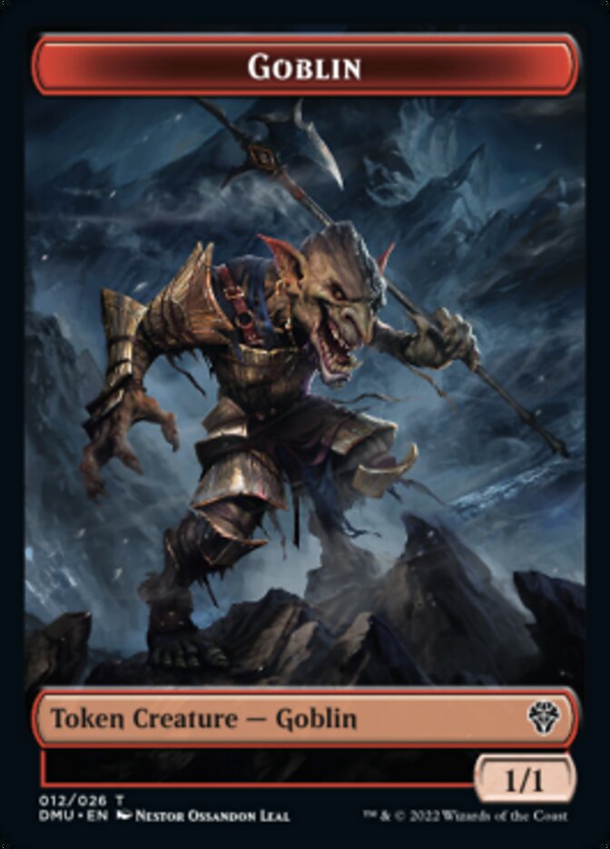 Bird (002) // Goblin Double-Sided Token [Dominaria United Tokens] | Jomio and Rueliete's Cards and Comics