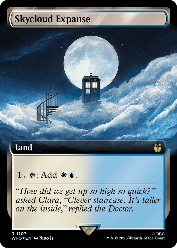 Skycloud Expanse (Extended Art) (Surge Foil) [Doctor Who] | Jomio and Rueliete's Cards and Comics