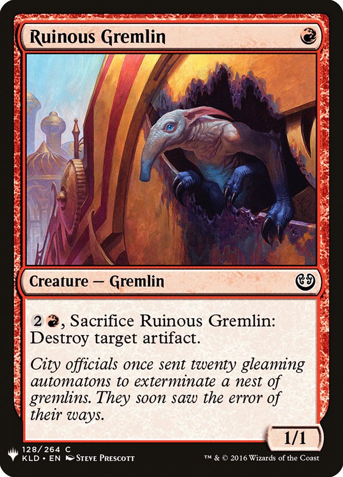 Ruinous Gremlin [Mystery Booster] | Jomio and Rueliete's Cards and Comics