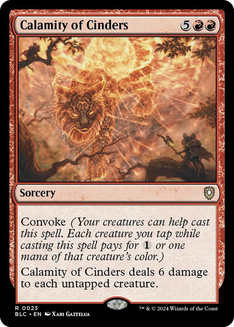 Calamity of Cinders [Bloomburrow Commander] | Jomio and Rueliete's Cards and Comics