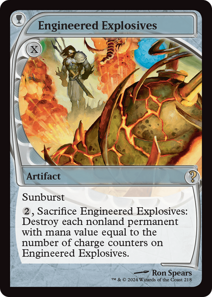 Engineered Explosives (Future Sight) [Mystery Booster 2] | Jomio and Rueliete's Cards and Comics