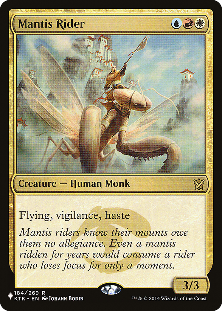 Mantis Rider [The List] | Jomio and Rueliete's Cards and Comics
