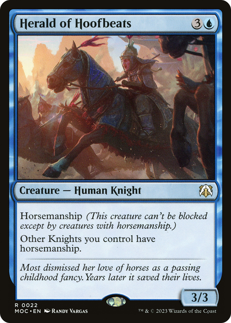 Herald of Hoofbeats [March of the Machine Commander] | Jomio and Rueliete's Cards and Comics