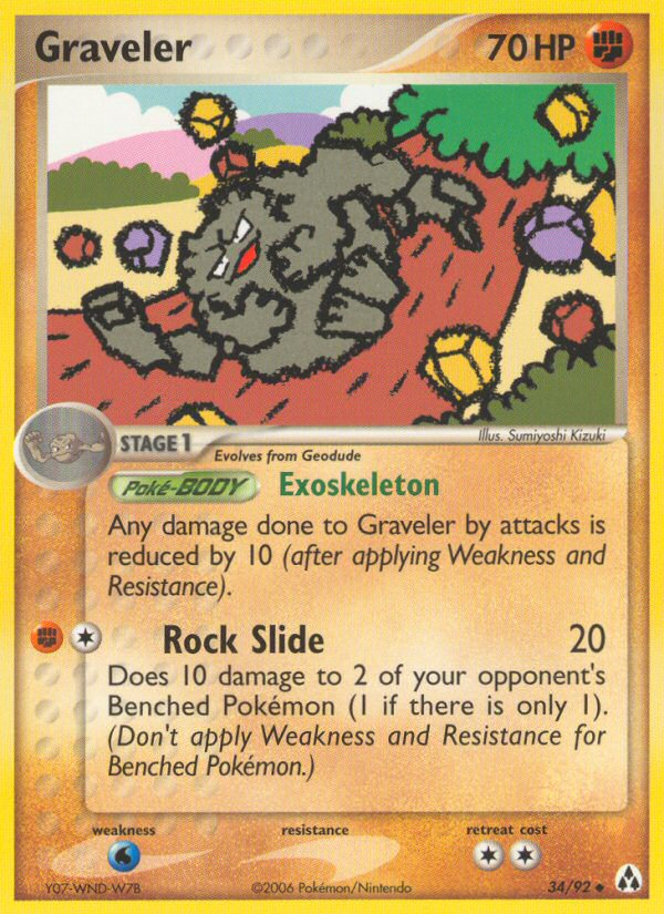 Graveler (34/92) [EX: Legend Maker] | Jomio and Rueliete's Cards and Comics
