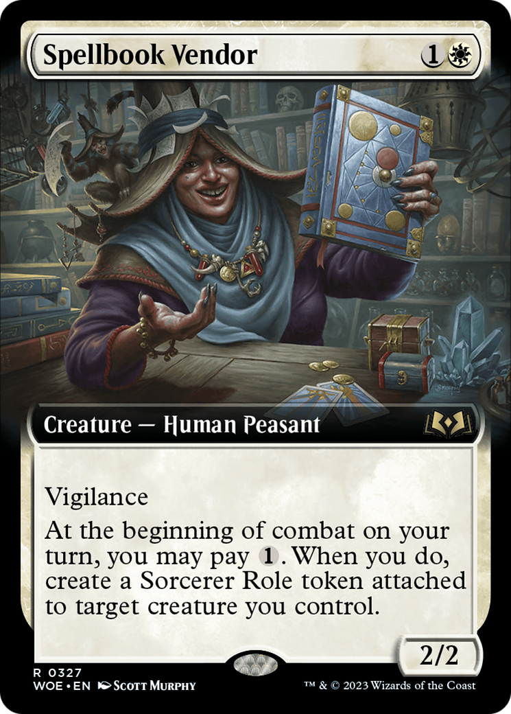 Spellbook Vendor (Extended Art) [Wilds of Eldraine] | Jomio and Rueliete's Cards and Comics