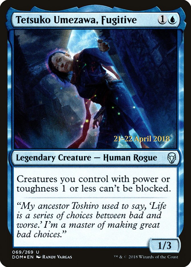 Tetsuko Umezawa, Fugitive [Dominaria Prerelease Promos] | Jomio and Rueliete's Cards and Comics