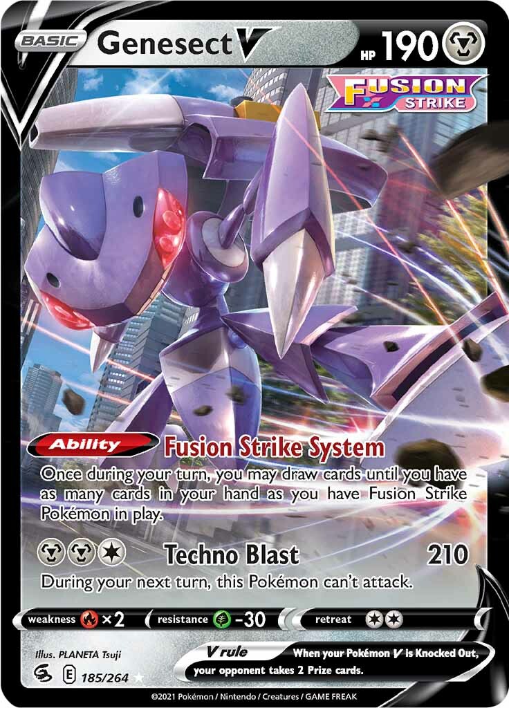 Genesect V (185/264) [Sword & Shield: Fusion Strike] | Jomio and Rueliete's Cards and Comics