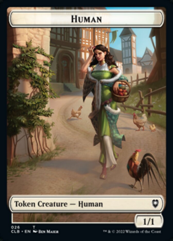 Spider // Human Double-Sided Token [Commander Legends: Battle for Baldur's Gate Tokens] | Jomio and Rueliete's Cards and Comics