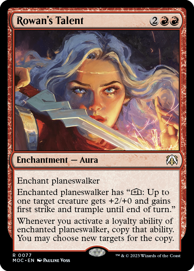 Rowan's Talent [March of the Machine Commander] | Jomio and Rueliete's Cards and Comics