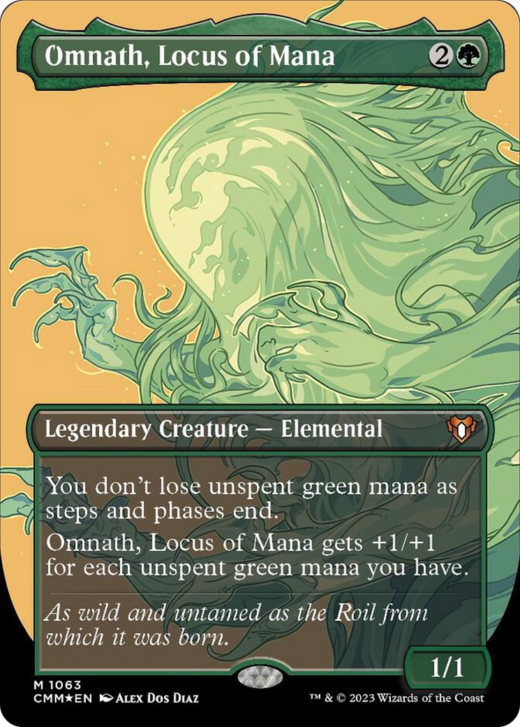 Omnath, Locus of Mana (Borderless Textured Foil Frame Break) [Commander Masters] | Jomio and Rueliete's Cards and Comics