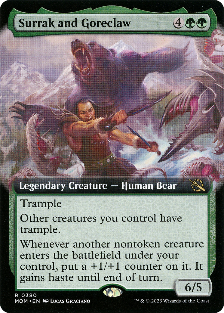 Surrak and Goreclaw (Extended Art) [March of the Machine] | Jomio and Rueliete's Cards and Comics