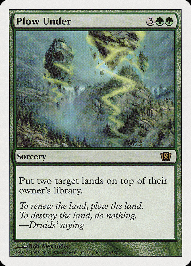 Plow Under (8th Edition) [Oversize Cards] | Jomio and Rueliete's Cards and Comics