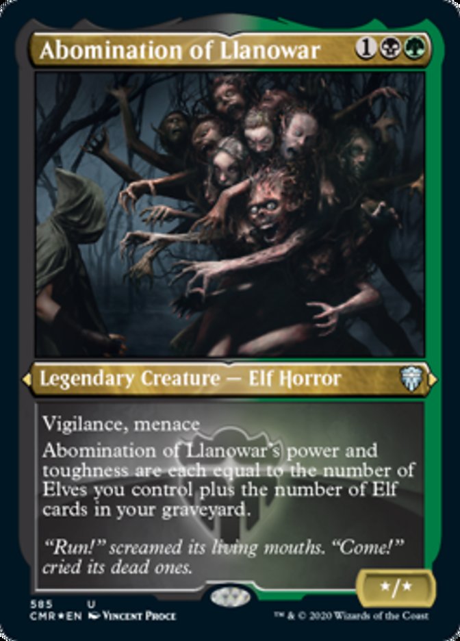 Abomination of Llanowar (Etched) [Commander Legends] | Jomio and Rueliete's Cards and Comics