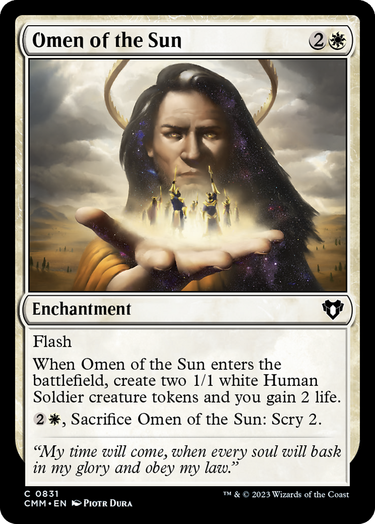 Omen of the Sun [Commander Masters] | Jomio and Rueliete's Cards and Comics
