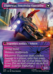 Flamewar, Brash Veteran // Flamewar, Streetwise Operative (Shattered Glass) [Transformers] | Jomio and Rueliete's Cards and Comics