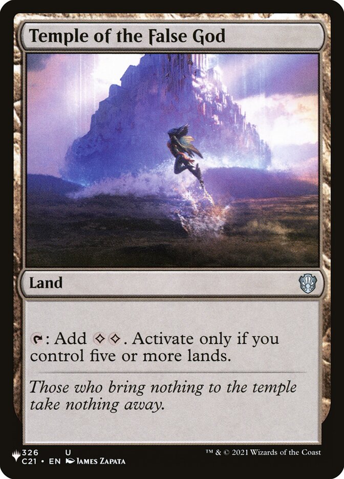 Temple of the False God [Secret Lair: Heads I Win, Tails You Lose] | Jomio and Rueliete's Cards and Comics