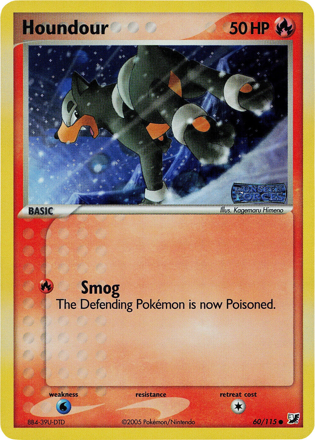 Houndour (60/115) (Stamped) [EX: Unseen Forces] | Jomio and Rueliete's Cards and Comics