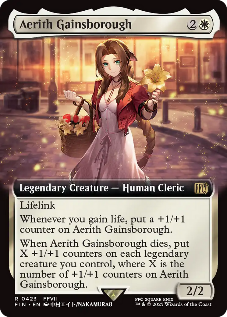 Aerith Gainsborough (Extended Art) [FINAL FANTASY] | Jomio and Rueliete's Cards and Comics
