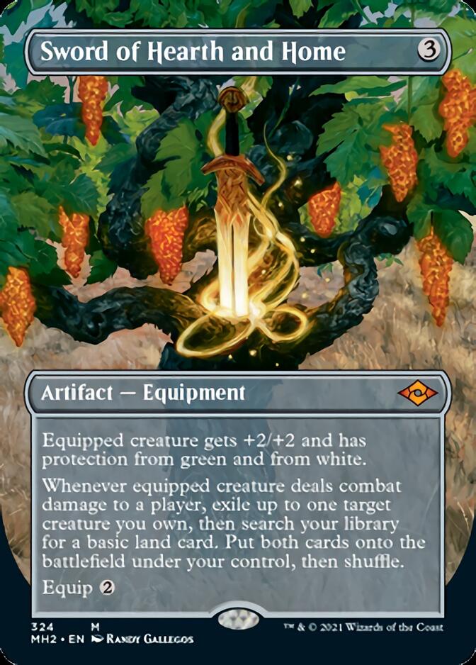 Sword of Hearth and Home (Borderless Alternate Art) [Modern Horizons 2] | Jomio and Rueliete's Cards and Comics