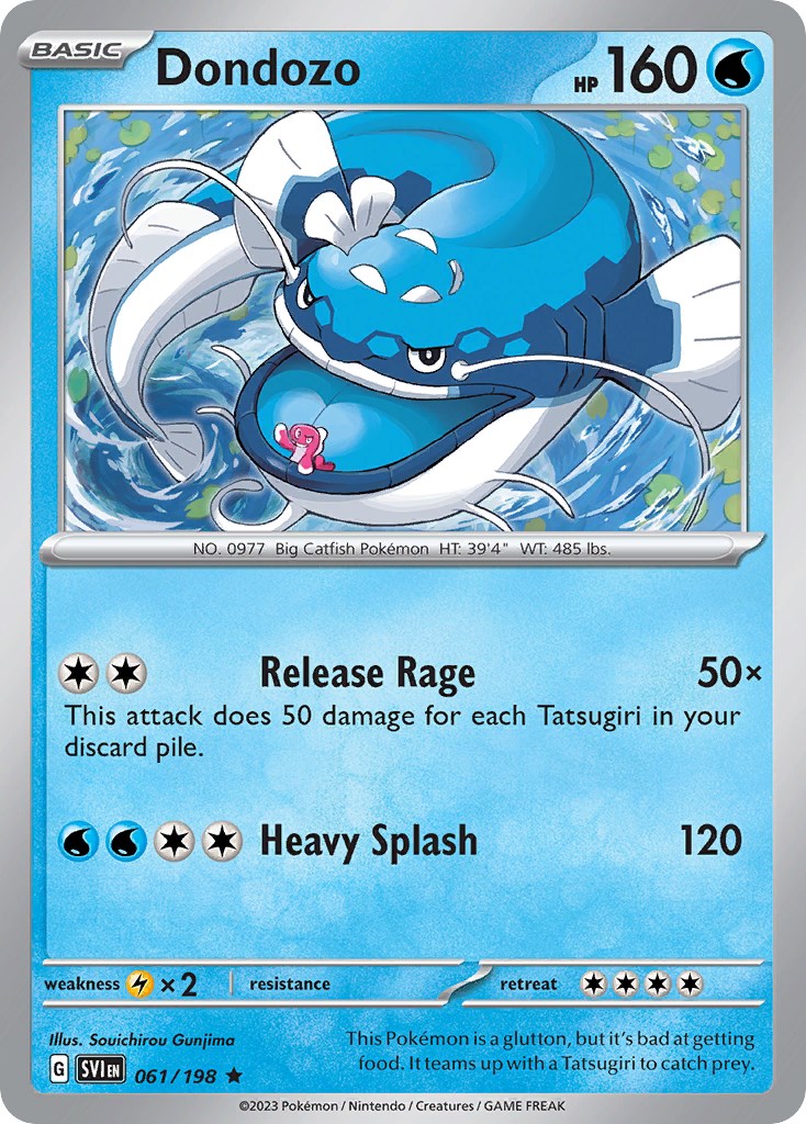 Dondozo (061/198) (Theme Deck Exclusive) [Scarlet & Violet: Base Set] | Jomio and Rueliete's Cards and Comics