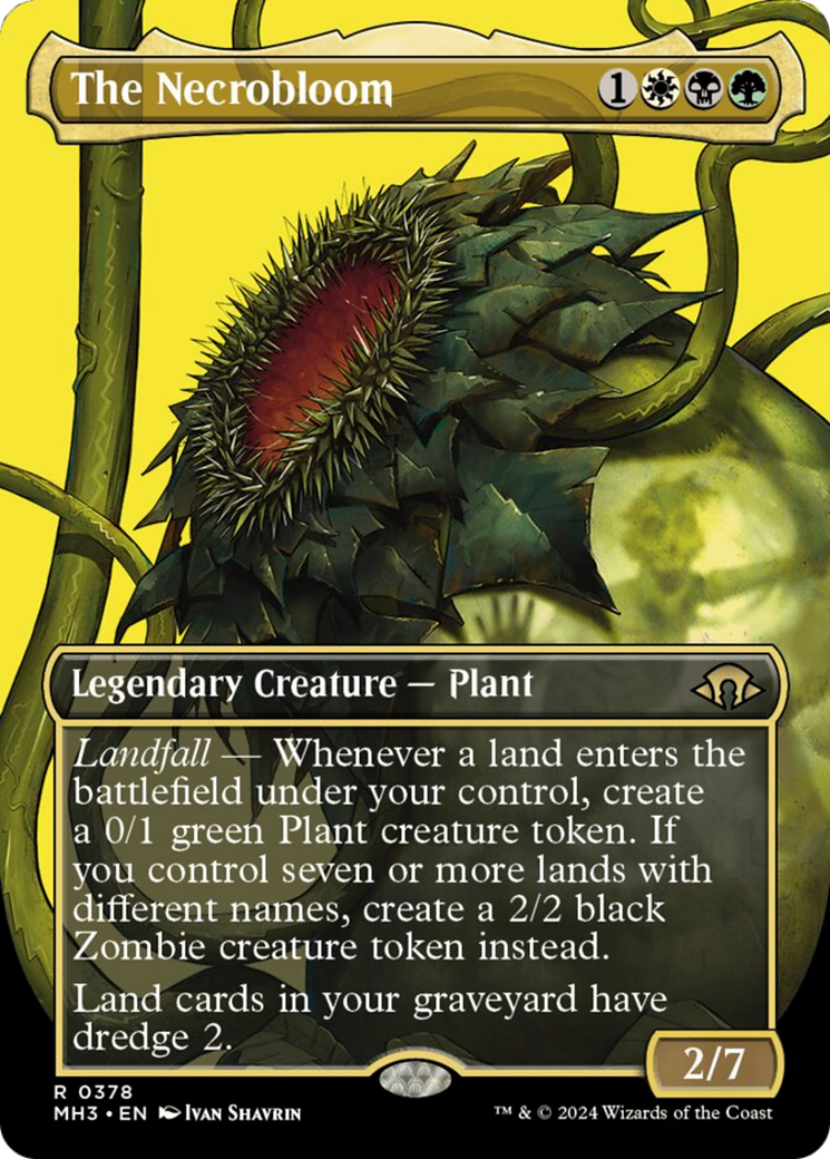 The Necrobloom (Borderless) [Modern Horizons 3] | Jomio and Rueliete's Cards and Comics