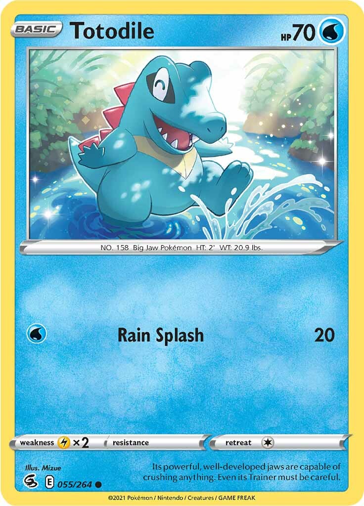 Totodile (055/264) [Sword & Shield: Fusion Strike] | Jomio and Rueliete's Cards and Comics