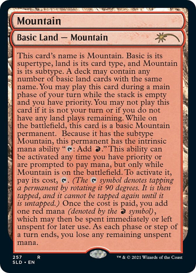 Mountain (257) [Secret Lair Drop Series] | Jomio and Rueliete's Cards and Comics