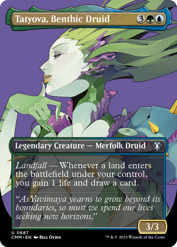 Tatyova, Benthic Druid (Borderless Profile) [Commander Masters] | Jomio and Rueliete's Cards and Comics